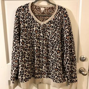 A New Day Leopard Cardigan 3X